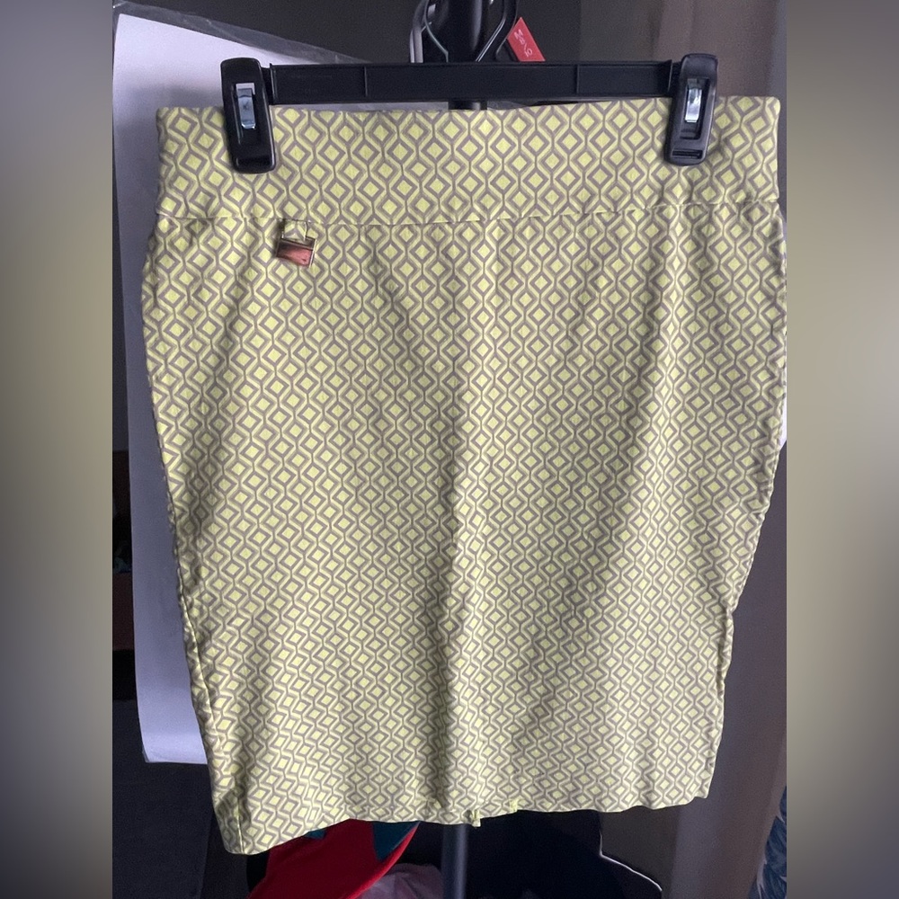 Geometric Patterned A-line Skirt